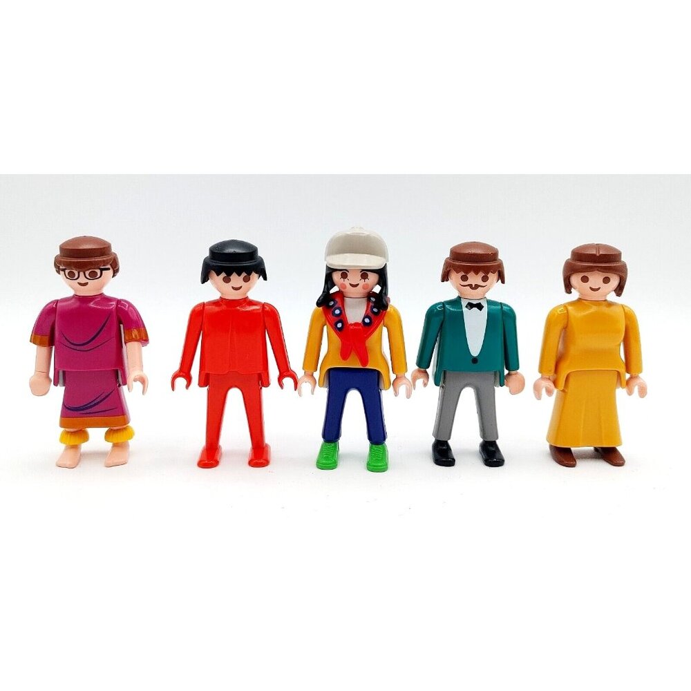 Lot of 5 Playmobil Adult Figures including Witch Doctor from Scooby-Doo